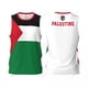 thumbnail image 3 of Camiseta deportiva de baloncesto con la bandera de Palestina para hombre y niño, multifunción, para correr, fitness, sin mangas, con nombre personalizado exclusivo, 3 of 5