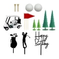 thumbnail image 4 of Shangren Golf Birthday Cake Toppers Cake Decorations for Valentine's Day Father's Cart, 4 of 8