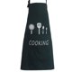 thumbnail image 3 of Advancent Vestido impermeable del delantal del babero del restaurante del cocinero de la prenda impermeable del adulto con el bolsillo Suministros de limpieza para el hogar, 3 of 4