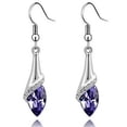thumbnail image 4 of Pendientes de estilo joyería con brillantes diamantes de cristal austriaco, pendientes de pianista, regalo ideal, cómodos de llevar, buen material, 4 of 6