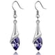 thumbnail image 4 of Pendientes de estilo joyería con brillantes diamantes de cristal austriaco, pendientes de pianista, regalo ideal, cómodos de llevar, buen material, 4 of 6