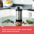 thumbnail image 3 of BLACK+DECKER One Touch Coffee Grinder, CBG110S,2/3 Cup Coffee Bean Capacity, Push-Button Control, Stainless Steel Blades, 3 of 8
