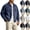 Dark Blue, variant on Men's Denim Jacket Vintage Washed Trucker Jacket Relaxed Fit Cotton Workwear Outerwear Casual Streetwear Fall Spring