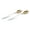 White/Gold, variant on Kimono Stainless Steel 18/10 Salad Server Set