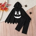 thumbnail image 6 of XIYON Baby Boy Halloween Outfit Boys Cute Hooded Cape and Black Pant Set Funny Outfit for Holiday Party, 6 of 7