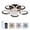 Black 3, variant on Blades Ceiling Fan with Lights Remote Control.APP, 25" Black, 6 Speeds 3 Light Color Low Profile Flush Mount Ceiling Fan for Kitchen Bedroom