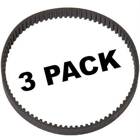 3 Pk, Bissell Pet Hair Eraser Upright Vacuum Belt, Model 1650, 1608840