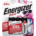 thumbnail image 1 of Energizer MAX AA Batteries (8 Pack), Double A Alkaline Batteries, 1 of 5