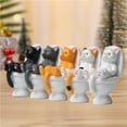 thumbnail image 4 of 5 figuras de gato para decorar tartas, miniaturas, estatuas, animales, PVC, para salpicadero. B, 4 of 9