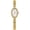 Gold White, variant on Vintage Dainty Women Wrist Watch, Small Oval Roman Numeral Analog Dial, Slim Bracelet Strap, Water Resistant Elegant Dress Timepiece, Ideal Gift for Ladies