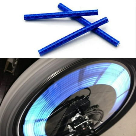 24pcs Cycling Bike Wheel Spoke Reflector Clips Reflective Warning Strip