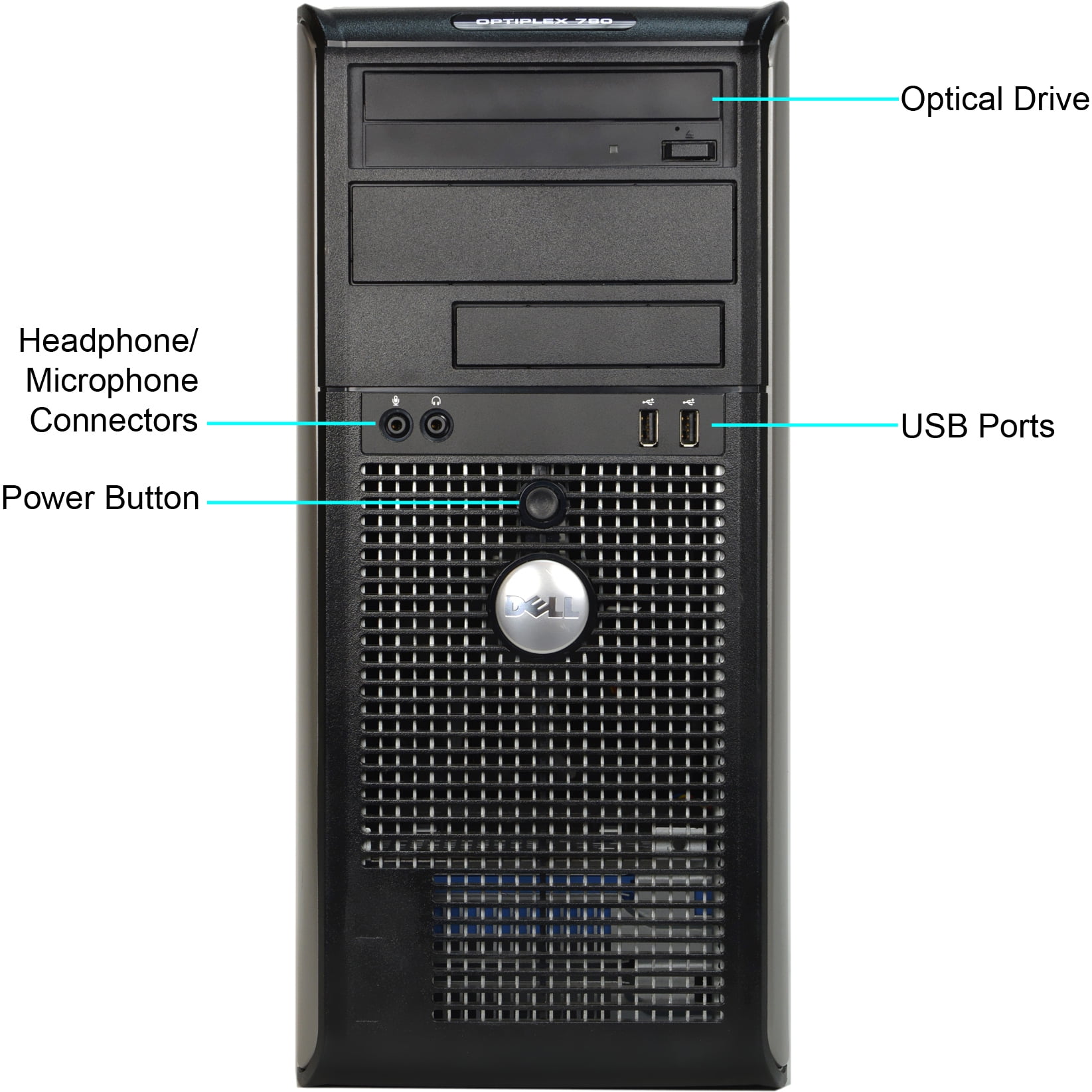 Refurbished Dell Optiplex 780 T Wa1 0384 Desktop Pc With Intel Core 2 Duo Processor 4gb Memory 1tb Hard Drive And Windows 10 Pro Monitor Not Included Walmart Com Walmart Com