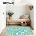 thumbnail image 3 of ODIKA 6x9 Machine Washable Non-Slip Area Rug, Coastal High Traffic Rug, Turquoise, 707700, 3 of 7