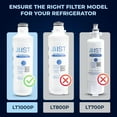 thumbnail image 5 of Mist Refrigerator Water Filter, Compatible with LG LT1000P, ADQ747935, MDJ64844601, LMXS28626D, Kenmore 46-9980, 469981, 3-Pack, 5 of 7