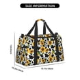 thumbnail image 3 of Disketp Cute Cow Print Sunflower D Bolsa de Viaje Tipo Duffle, Bolso de Mano para Fin de Semana para Mujer, Bolsa de Gimnasio Ligera para Hombre, Esencial para Viajes, 3 of 7