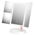 thumbnail image 3 of Impressions Vanity Infinity Trifold Beauty Makeup Mirror with Touch Sensor, Dual Magnifying (White), 3 of 7