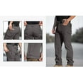 thumbnail image 4 of Chiccall Cargo Pants for Men with Fleece Lining Soft Waterproof Ripstop Work Pants Outdoor Ski Hiking Pants Multiple Pockets, 4 of 6