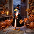 thumbnail image 2 of Aurorax Halloween Porch Goose Outfits 23" Holiday,Goose Clothes for Cement Goose Porch Goose 17/19 inch,Witch Black Porch Goose Clothing Accessories for Yard Outdoor Garden, 2 of 7