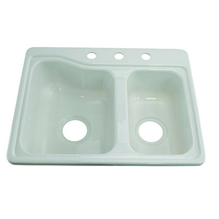 Lippert 209694 Better Bath Rv Double Sink 25 X 19 White