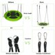 thumbnail image 4 of Zimtown 40" diámetro redondo de tela Oxford árbol columpio platillo accesorios, Verde Zimtown Columpio para niños, 4 of 5