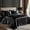 Black, variant on Love's cabin Satin Sheets Queen Sheet Set Deep Pocket Luxury Silky Bed Sheets for Hair and Skin 4 Pieces, Pink