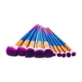 thumbnail image 2 of Zoë Ayla Unicorn Style 10 Piece Essentials Brush Set - Blue UNI-10-MIX, 2 of 8