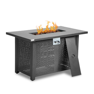 Vitesse Propane Fire Pit Table 44 Inch, Garden Treasures Tabletop Fire Pit