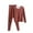 Red, variant on Censtreet Women's Solid Color Thick Warm Pajama Sets,Long Sleeves Top and Pants 2 Piece Sleepwear,Snug-Fit Sleepwear Sets