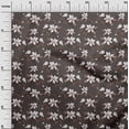 thumbnail image 3 of oneOone Polyester Spandex Brown Fabric Floral Quilting Supplies Print Sewing Fabric By The Yard 56 Inch Wide, 3 of 5