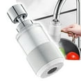 thumbnail image 1 of 1PC Kitchen Faucet Filter Nozzle Kitchen Faucet Filter Nozzle Tap Water Household Splash Proof Extended Water Filter Water Purifier Divine Device White, 1 of 7