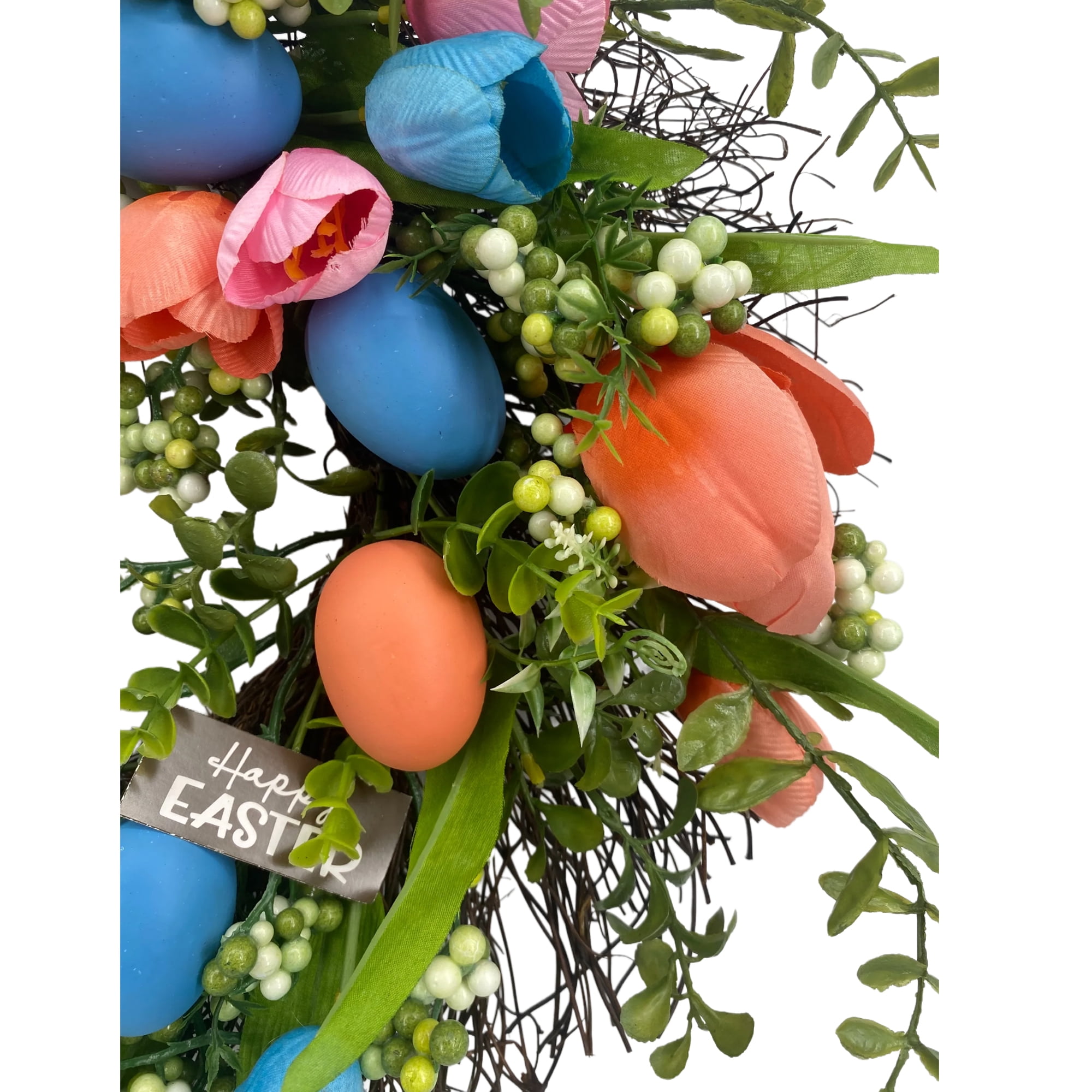 Way To Celebrate Egg with Flower Wreath