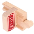 thumbnail image 3 of 2Pcs Wooden Train Stop Track Toy Train Scene Track Prop Railway Train Track Piece, 3 of 6