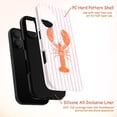 thumbnail image 4 of Orange Lobster Striped Background Phone Case for iPhone 17 16 15 14 13 12 11 Pro Max Mini, 4 of 6