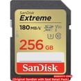 thumbnail image 1 of Cartão de Memória SanDisk Extreme SDXC UHS-I 256 GB SDSDXVV, 1 of 3