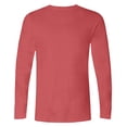 thumbnail image 5 of Mens Long Sleeve T Shirt Solid Color Crewneck Basic Tee Soft Polyester Cotton Blend Wrinkle Resistant Casual, 5 of 5