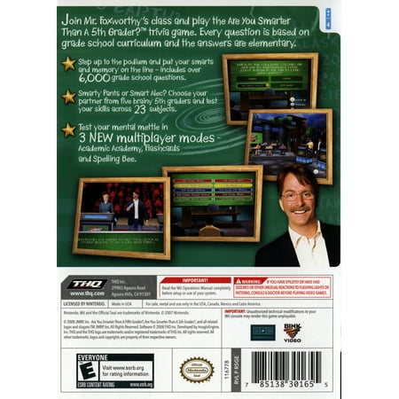 Are You Smarter than a 5th Grader? Make the Grade - Nintendo Wii