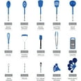 thumbnail image 2 of Kaluns 24 Pcs Cooking Utensils Set, Nylon & Stainless Steel Cooking Sets for Non-Stick Cookware, Heat Resistant Kitchen Essentials & Kitchenware, Blue, 2 of 7
