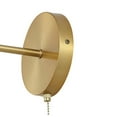 thumbnail image 6 of JONATHAN Y Hudson 6.5" 1-Light Farmhouse Bohemian Iron LED Sconce, Brass Gold (Set of 2), 6 of 8