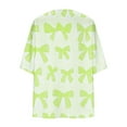 thumbnail image 4 of FAVIPT Kimono Cardigans for Women Long Vintage Graphic Print Open Front Shirts 3/4 Sleeve Beach Sun Lightweight Blouses Casual Summer 2025 Tops Green,XXL, 4 of 5