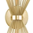 thumbnail image 3 of CWI Lighting Savannah 2-Light Wall Sconce Gold Leaf Finish Metal Indoor, 3 of 4