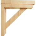 thumbnail image 3 of Ekena Millwork 2 1/2"W x 8 3/4"D x 8 1/4"H Traditional Shelf Bracket, Red Oak (2-Pack), 3 of 4