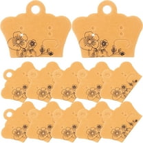 TABLZONE 100Pcs Quality Paper Cardboard Earring Holder for Jewelry Display and DIY Accessories with Hanging Hole