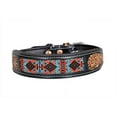 thumbnail image 3 of Leather Dog Collar Small Size Western Style Heavy Duty Hand Tooled Adjustable Beaded and Padded Soft for Puppies and Big Dogs 10IS013 -S, 3 of 6