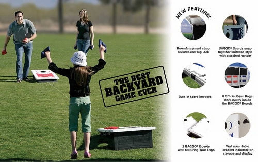 Classic Baggo Portable 2x3 Bean Bag Toss Cornhole Style Game by BAGGO