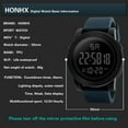 thumbnail image 4 of Eudgs LED Wrist Analog Digital Men Sport Watch Men's Watch Mens Atomic Watch Back To School Supplies, 4 of 5