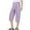 Purple, variant on LIaqionyy Kids Capri Pants Loose Wide Leg Elastic Waist Casual Lounge Cropped Pants with Pockets