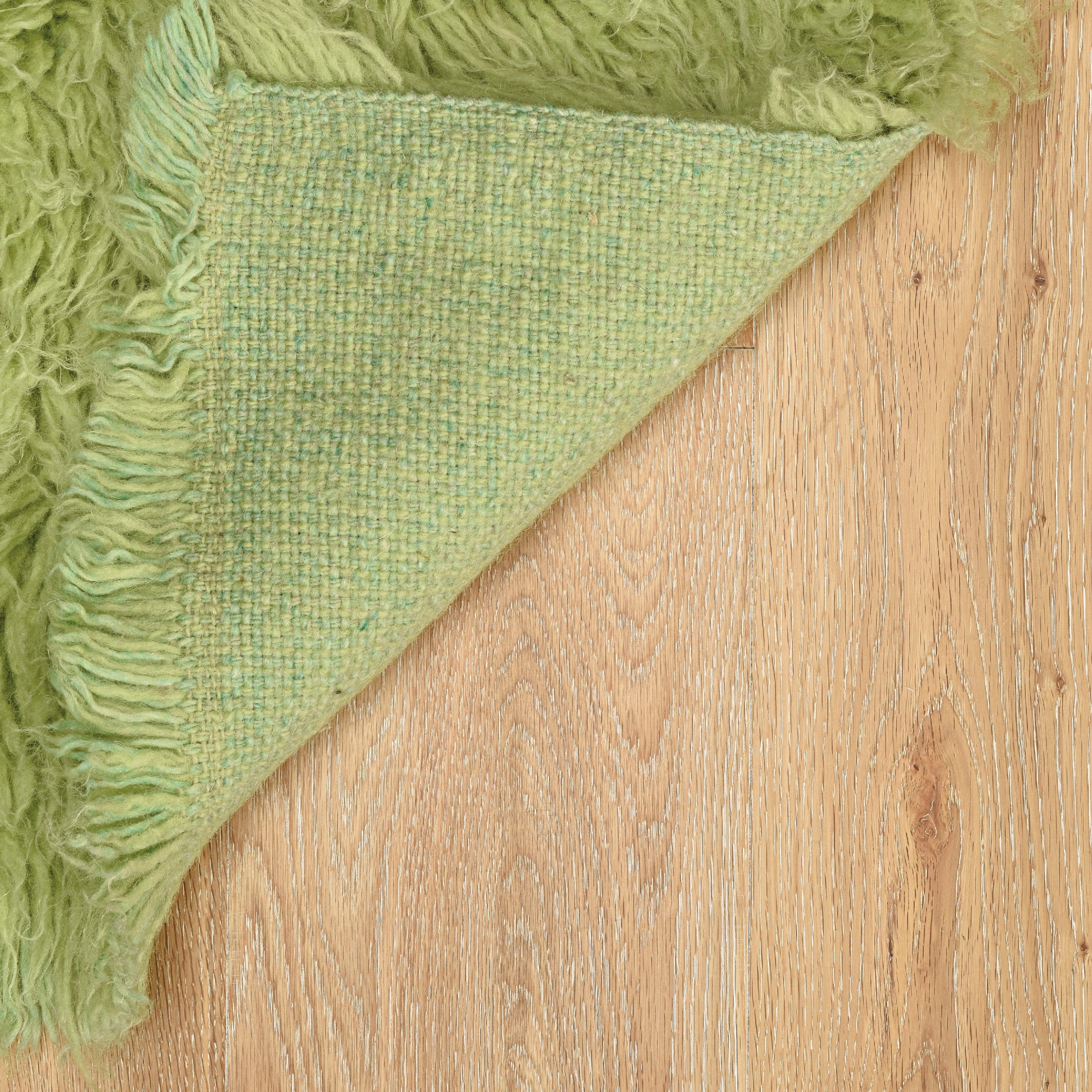 Linon Home Decor New Flokati Area Rug Collection, Lime Green, 2.33 x 8.5