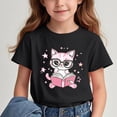 thumbnail image 2 of Cute Shirts forGirls Short Sleeve Graphic Tees Crewneck Casual T-Shirt Kids Summer Tops Clothes, 2 of 7
