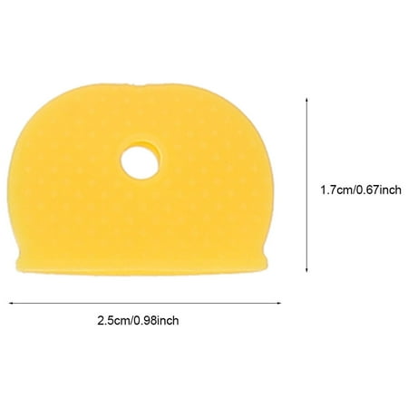 

Key Covers 64Pcs Rubber Colored Key Sleeves Key Covers Key Recognition Covers (As Shown)