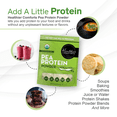thumbnail image 4 of Healthier Comforts Organic Pea Protein Powder 16oz | Low Sodium, 100% Plant Based Protein Powder | Kosher, Gluten Free, Non-GMO, Keto Friendly | Unflavored Protein, 4 of 10